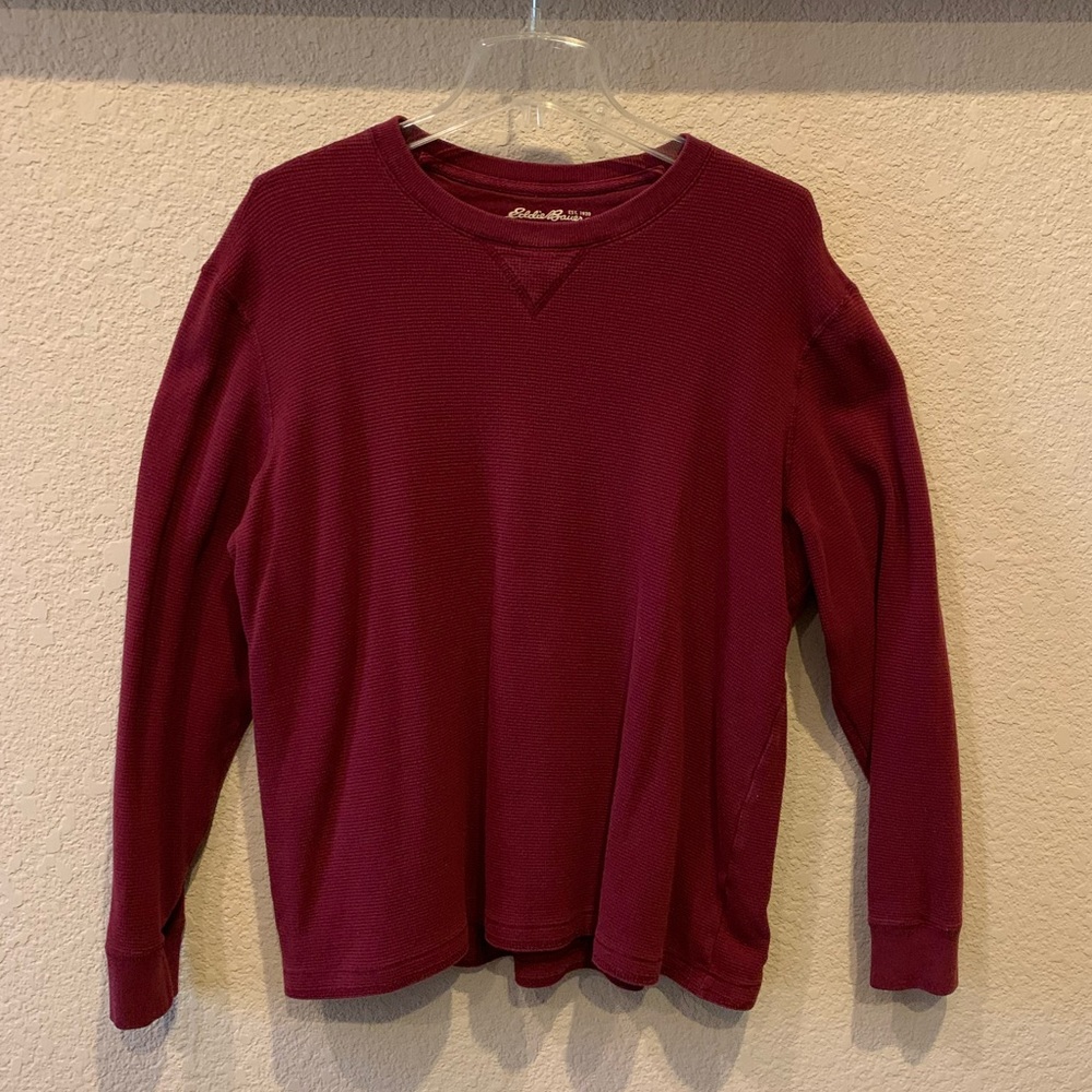Eddie Bauer long sleeve waffle shirt.